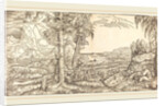 Saint John on Patmos by Master H.W.G.