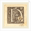 Letter D by Hans Holbein the Younger