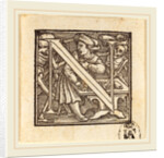 Letter N by Hans Holbein the Younger
