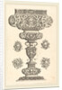 Goblet, rim decorated with masque and bouquet of fruit by Georg Wechter I