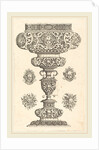 Goblet, rim decorated with masque and bouquet of fruit by Georg Wechter I
