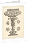 Goblet, rim decorated with masque and bouquet of fruit by Georg Wechter I