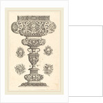 Goblet, rim decorated with masque and bouquet of fruit by Georg Wechter I