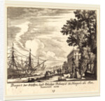 Ships, Fondamenti Novi, Naples, 1681 by Melchior Küsel