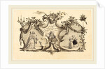 Cartouches Modernes avec des Enfans qui representant les Modes d'Augsbourg by Johann Esaias Nilson