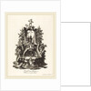Dessein d'une Fontaine orné avec les quatre Elements by Johann Esaias Nilson
