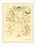 Boy Wearing Bathing-Trunks and Straw Hat by Lovis Corinth