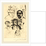 Assorted Heads and Self-Portrait by Lovis Corinth