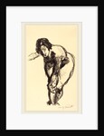 Nude Bending Forward by Lovis Corinth