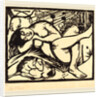 Sleeping Shepherdess by Franz Marc
