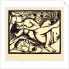 Sleeping Shepherdess by Franz Marc