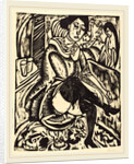 Woman Tying Her Shoe by Ernst Ludwig Kirchner