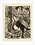 Woman Tying Her Shoe by Ernst Ludwig Kirchner