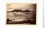 The Arctic Regions: No. 92. The Devil's Thumb partially enveloped in a fog, with the first of the drift Ice from the pack by Dunmore and Critcherson
