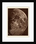 Photographie de la lune a son 1er Quartier, 1865 by Lewis Rutherford
