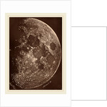 Photographie de la lune a son 1er Quartier, 1865 by Lewis Rutherford