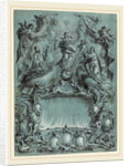 An Elaborate Rococo Setting with the Virgin and Child and Saints Defeating Evil, Heresy, and Profane Love, 1760s by Vitus Felix Rigl