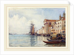 The Giudecca Canal with Shipping near the Chiesa dei Gesuati, 1880s by David Law