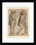 Two Peasants by Workshop of Andrea Mantegna