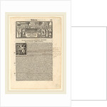 Page from Livius Historiabum Libri, 1520 by Zoan Andrea