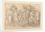 Bacchanal with a Wine Vat, c. 1475 by Andrea Mantegna