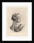 Sultaness in a Veiled Turban, Seen from Behind by Stefano Della Bella