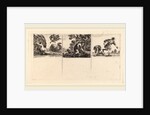 Perseus and Andromeda; Cephalus and Procris; Hippomene and Atalantus, 1644 by Stefano Della Bella