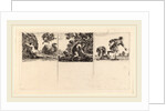 Perseus and Andromeda; Cephalus and Procris; Hippomene and Atalantus, 1644 by Stefano Della Bella