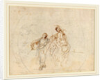The Flight into Egypt verso by Stefano Della Bella