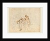The Flight into Egypt verso by Stefano Della Bella