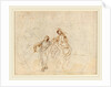 The Flight into Egypt verso by Stefano Della Bella