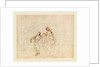The Flight into Egypt verso by Stefano Della Bella