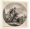 Galley Slave Hauling a Ship's Cargo, 1656 by Stefano Della Bella
