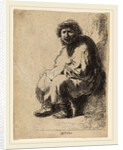 Beggar Seated on a Bank by Costantino Cumano