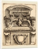 Architectural Motif with a Bird, c. 1690 by Carlo Antonio Buffagnotti