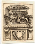 Architectural Motif with a Bird, c. 1690 by Carlo Antonio Buffagnotti