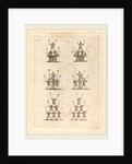 Thirty-Six Jugglers Standing in Pyramids, 1652 by Stefano Della Bella
