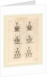 Thirty-Six Jugglers Standing in Pyramids, 1652 by Stefano Della Bella
