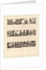 Mythological Playing Cards, 1644, 12 etchings on one sheet by Stefano Della Bella