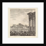 Temple of Antonius and the Campo Vaccino, 1656 by Stefano Della Bella