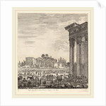 Temple of Antonius and the Campo Vaccino, 1656 by Stefano Della Bella