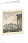 Temple of Antonius and the Campo Vaccino, 1656 by Stefano Della Bella