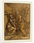 The Holy Family with Two Saints by Antonio da Trento