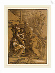 The Holy Family with Two Saints by Antonio da Trento