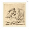 Child Holding a Puppy by Stefano Della Bella