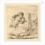 Child Holding a Puppy by Stefano Della Bella