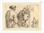 Negro Feeding a Horse, probably 1662 by Stefano Della Bella