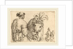 Negro Feeding a Horse, probably 1662 by Stefano Della Bella