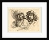 Frightened Soldier and Man with Fur Cap by Stefano Della Bella