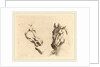 Head of a Horse Seen in Profile and in Three-Quarters by Stefano Della Bella